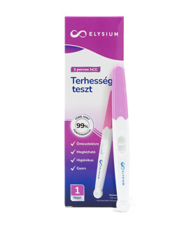 Elysium terhességi és ovulációs teszt - Terhességi és ovulációs teszt - Gyors kimutatású vizeletsugaras terhességi teszt - 1 db