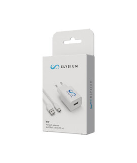Elysium USB-C kábel és hálózati adapter Elysium vérnyomásmérőhöz és MESH inhalátorhoz - 1 db