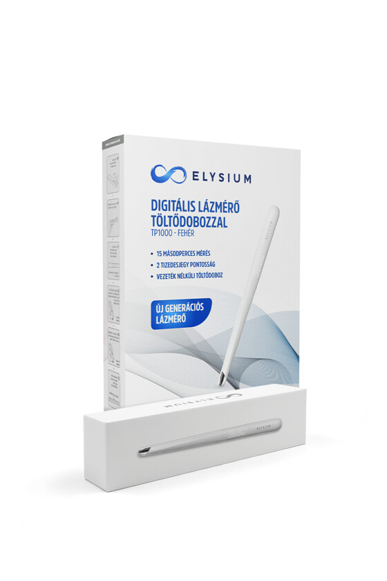 Elysium lázmérő - Lázmérő többféle típussal - TP1000 digitális lázmérő - fehér