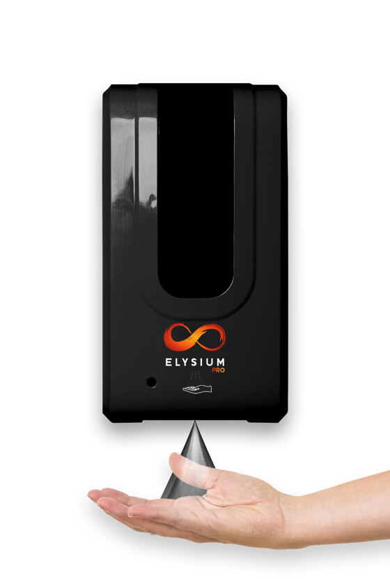 Elysium Pro professzionális, érintésmentes, 1200 ml-es adagoló - Adagoló - Szórófejes - Állvány nélkül - Fekete