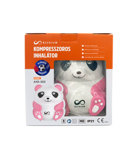Fociláz - Elysium kompresszoros pink panda formájú inhalátor - AXD-302 + Focilabda - 1 db