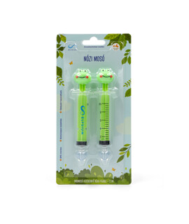 Elysium Nózi Mosó orrmosó fecskendő béka fejjel - 2 db - 1 készlet