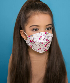 DOC NFW FFP2 CE 0598 ergonomikus unikornis gyerekmaszk - Szelep nélküli - 10 db - Unikornis