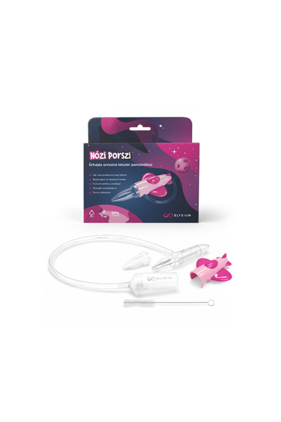 Elysium Nózi Porszi orrszívó készlet porszívóhoz - Orrszívó - Űrhajós - pink/magenta