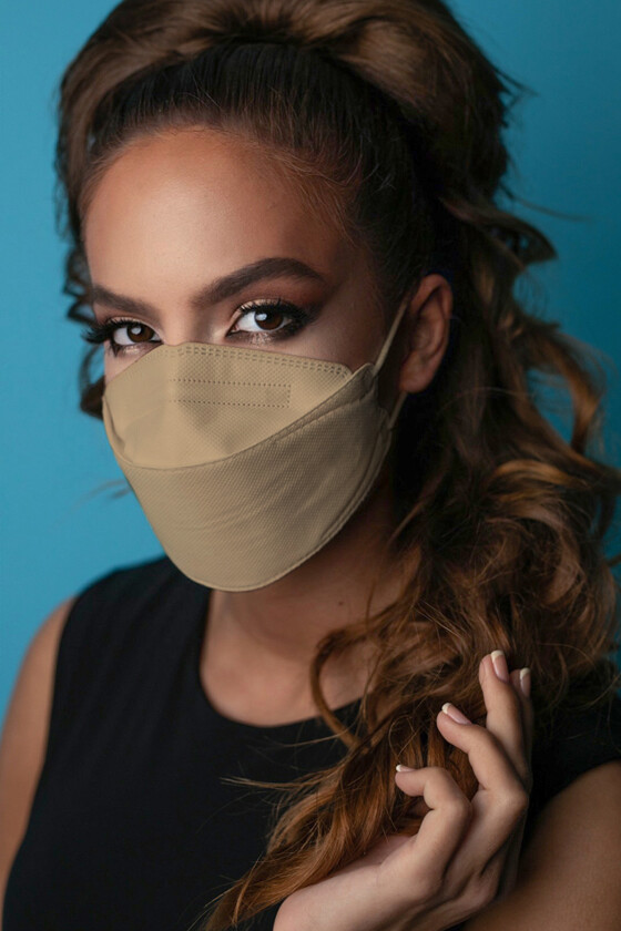 DOC NFW FFP2 CE 0598 ergonomikus maszk - FFP2 maszk (csak szín) - Nude (testszínű)