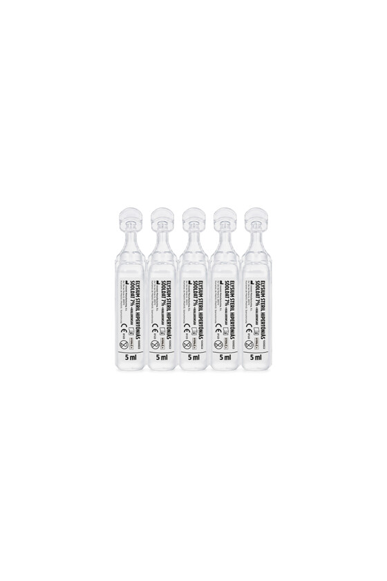 Elysium steril nátrium-klorid oldat - Nátrium-klorid oldat - Hipertóniás sóoldat - 7% + hialuronsav - 20 x 5 ml