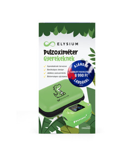 Fociláz - Elysium pulzoximéter gyerekeknek - Krokodil + Focilabda - 1 db