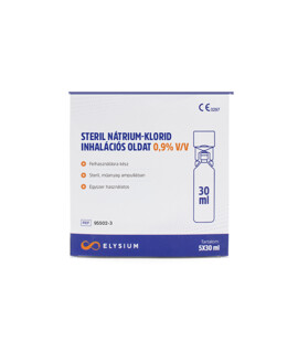 Elysium steril nátrium-klorid oldat - Nátrium-klorid oldat - Inhalációs oldat - 5 x 30 ml