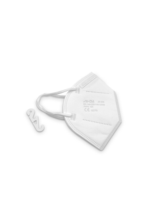 Jada 7-rétegű FFP3 CE 0370 - FFP3 maszk - 20 db - Fehér - Szelep nélküli
