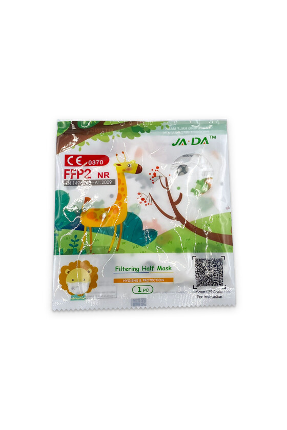 FFP2 szelep nélküli 5 rétegű arcmaszk - 5 rétegű arcmaszk - Dínós - Gyermek