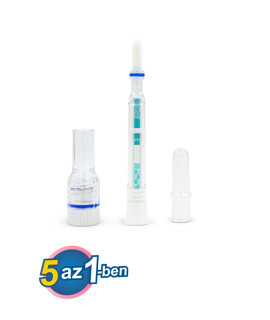 ECOTEST 5 az 1-ben COVID-19 & influenza A+B & RSV & Adenovírus Ag kombinált, orrlyukas, egylépéses, automata tollteszt - 1 db tesztkészlet (orrlyukas) - Lejárati idő: 2025-12-31 - 1 db