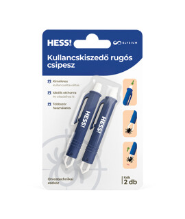 Elysium HESS! kullancskiszedő rugós csipesz - kék - 2 db/készlet - 1 csomag