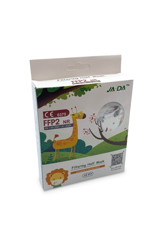 FFP2 szelep nélküli 5 rétegű arcmaszk - 5 rétegű arcmaszk - Dínós - Gyermek