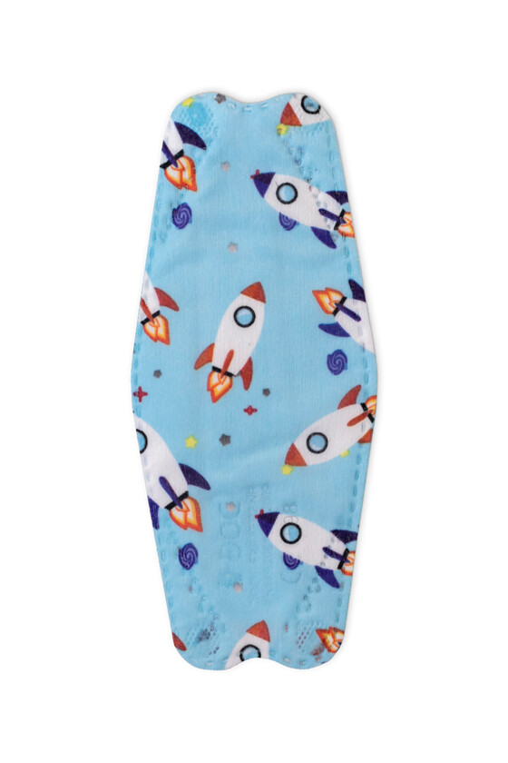 DOC NFW FFP2 CE 0598 ergonomikus szelep nélküli gyerekmaszk - FFP2 gyerekmaszk - Rakéta