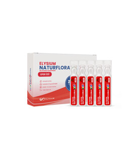 Elysium Naturflora Kids eper ízű belsőleges szuszpenzió édesítőszerrel és 2 milliárd Bacillus Clausii (UBBC-07) spórával - 20 x 5 ml - 1 doboz