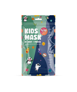 Submed type II 3-rétegű, egyszer használatos gyermek orvosi arcmaszk - 10 db - Kék - gyermek