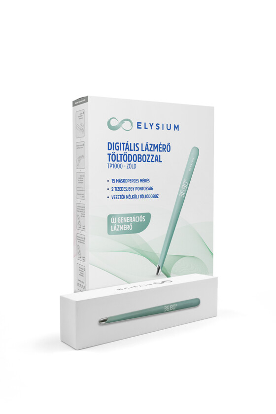 Elysium lázmérő - Lázmérő többféle típussal - TP1000 digitális lázmérő - zöld