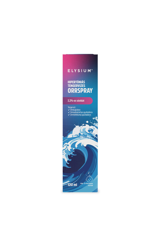 Elysium orrspray - Orrspray - Hipertóniás tengervizes orrspray - 2,2% - 120 ml