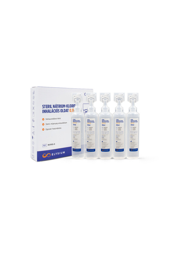 Elysium steril nátrium-klorid oldat - Nátrium-klorid oldat - Inhalációs oldat - 5 x 30 ml