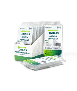 ALLTEST Beright COVID-19 gyorsteszt otthoni felhasználásra - 1 db tesztkészlet - SARS-CoV-2 teszt lejárati idővel - Antigén (Ag) Nyál - 2026-05-31 - 1 db