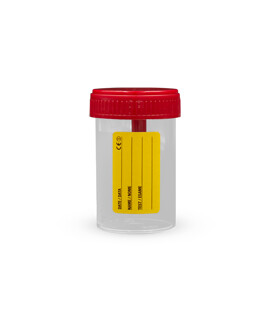 Elysium steril széklettartály kanállal, csavaros kupakkal - Széklettartály - 60 ml