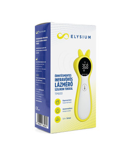 Elysium lázmérő - Lázmérő többféle típussal - TP600 érintésmentes infravörös digitális lázmérő sárga szilikon tokkal