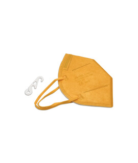Jada 7-rétegű FFP3 CE 0370 - FFP3 maszk - 20 db - Sárga - Szelep nélküli