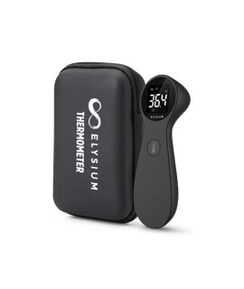 Elysium TP650 érintésmentes infravörös digitális lázmérő hordtáskával - Fekete - 1 db