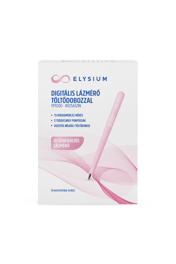 Elysium lázmérő - Lázmérő többféle típussal - TP1000 digitális lázmérő - rózsaszín