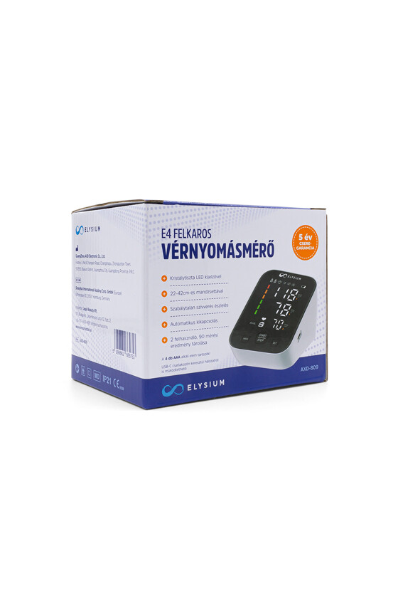 Elysium vérnyomásmérő - Vérnyomásmérő - 1 db - E4 felkaros