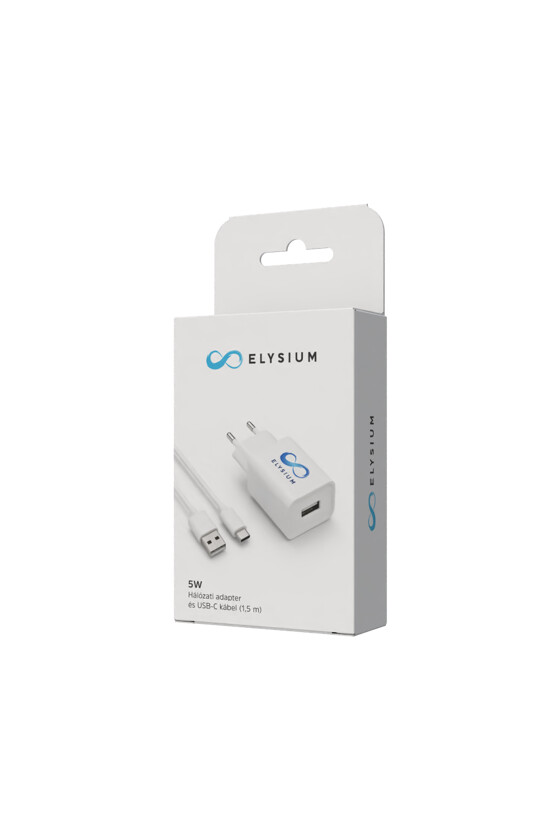 Elysium vérnyomásmérő - Vérnyomásmérő - 1 db - USB-C kábel és hálózati adapter