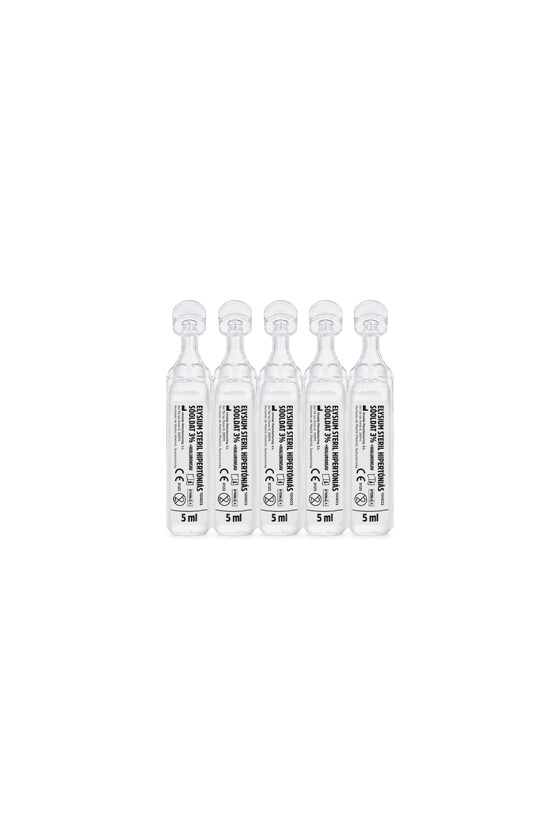 Elysium steril nátrium-klorid oldat - Nátrium-klorid oldat - Hipertóniás sóoldat - 3% + hialuronsav - 20 x 5 ml
