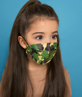 DOC NFW FFP2 CE 0598 ergonomikus katonai gyerekmaszk - Szelep nélküli - 10 db - Katonai