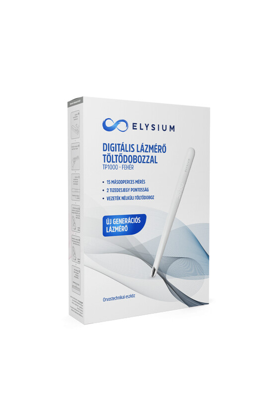 Elysium lázmérő - Lázmérő többféle típussal - TP1000 digitális lázmérő - fehér