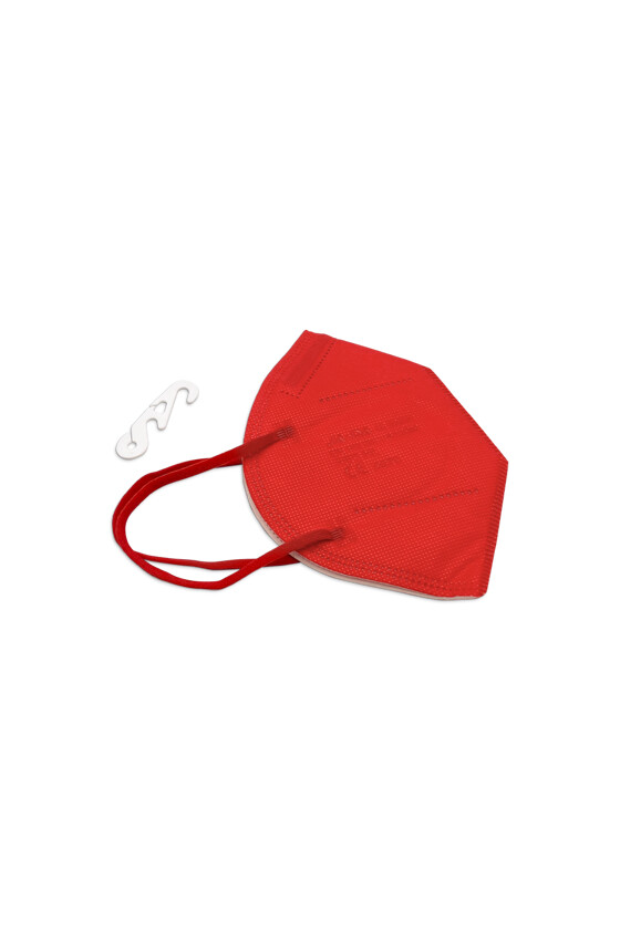 Jada 7-rétegű FFP3 CE 0370 - FFP3 maszk - 20 db - Piros - Szelep nélküli