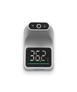Elysium fali lázmérő - Fali lázmérő - Fekete állvánnyal - 1 db - Fehér