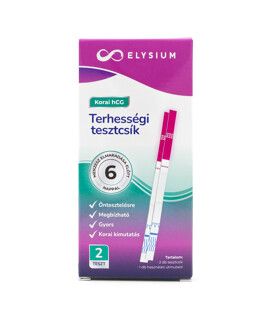Elysium korai kimutatású terhességi tesztcsík - hCG 10 mIU/ml - 2 db - 1 doboz