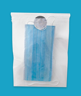 Prémium Látogatói csomag - Arcmaszk, köpeny, hajháló, lábzsák, gumikesztyű, kézfertőtlenítő gél - Látogatói csomag - OneSize