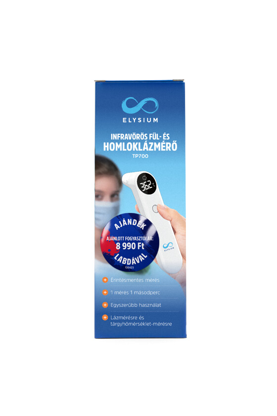 Fociláz - Elysium TP700 (UFR201) infravörös fül- és homloklázmérő + Focilabda