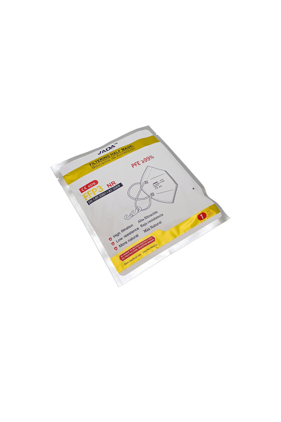 Jada 7-rétegű FFP3 CE 0370 - FFP3 maszk - 20 db - Kék - Szelep nélküli