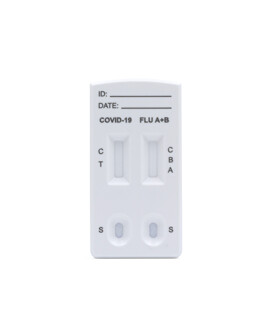 ALLTEST Beright COVID-19 gyorsteszt otthoni felhasználásra - 1 db tesztkészlet - SARS-CoV-2 teszt lejárati idővel - 3 az 1-ben Covid 19 + Influenza A + Influenza B Orrlyukpálcás - 2026-08-31 - 1 db