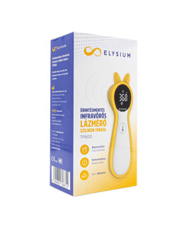 Elysium lázmérő - Lázmérő többféle típussal - TP600 érintésmentes infravörös digitális lázmérő narancs szilikon tokkal