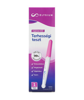 Elysium gyors kimutatású vizeletsugaras terhességi teszt - hCG 20 mIU/ml - 1 db - 1 doboz