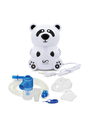 Fociláz - Elysium kompresszoros panda formájú inhalátor - AXD-307 + Focilabda