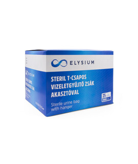 Elysium steril T-csapos vizeletgyűjtő zsák akasztóval - 2000 ml - 25 db - 1 doboz