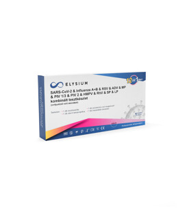 Elysium SARS-CoV-2 tesztkészlet - SARS-CoV-2 teszt - 1 db - 12 az 1-ben Covid 19 + Influenza A + Influenza B + RSV + ADV + MP + PIV 1/3 + PIV 2 + hMPV + RhV + SP + LP