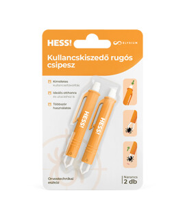 Elysium HESS! kullancskiszedő rugós csipesz - narancssárga - 2 db/készlet - 1 csomag