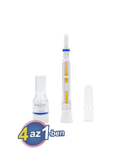 ECOTEST 4 az 1-ben COVID-19 & influenza A+B & RSV Ag kombinált, orrlyukas, egylépéses, automata tollteszt - 1 db tesztkészlet (orrlyukas) - Lejárati idő: 2026-07-31 - 1 db