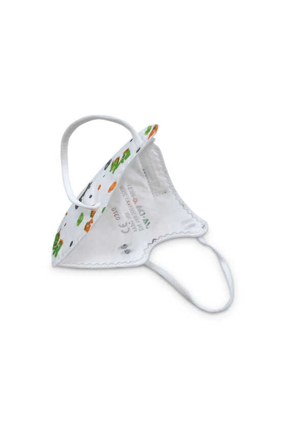 FFP2 szelep nélküli 5 rétegű arcmaszk - 5 rétegű arcmaszk - Dínós - Gyermek