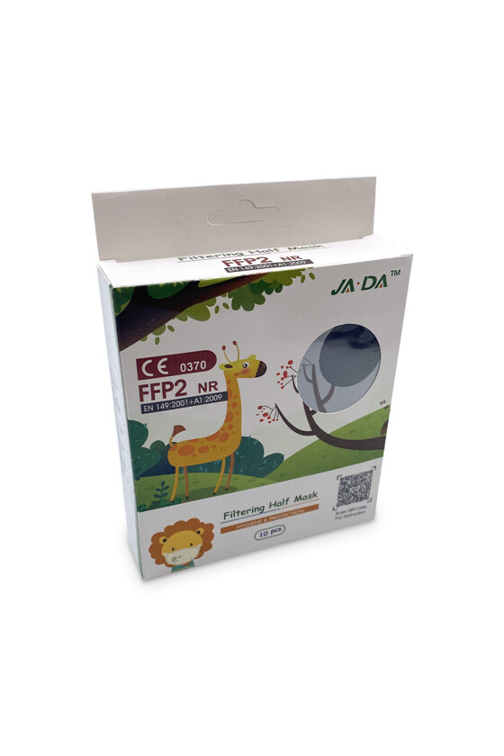 FFP2 szelep nélküli 5 rétegű arcmaszk - 5 rétegű arcmaszk - Fekete - Gyermek